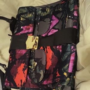 Mint Condition Trina turk Handbag with Key Abstract design